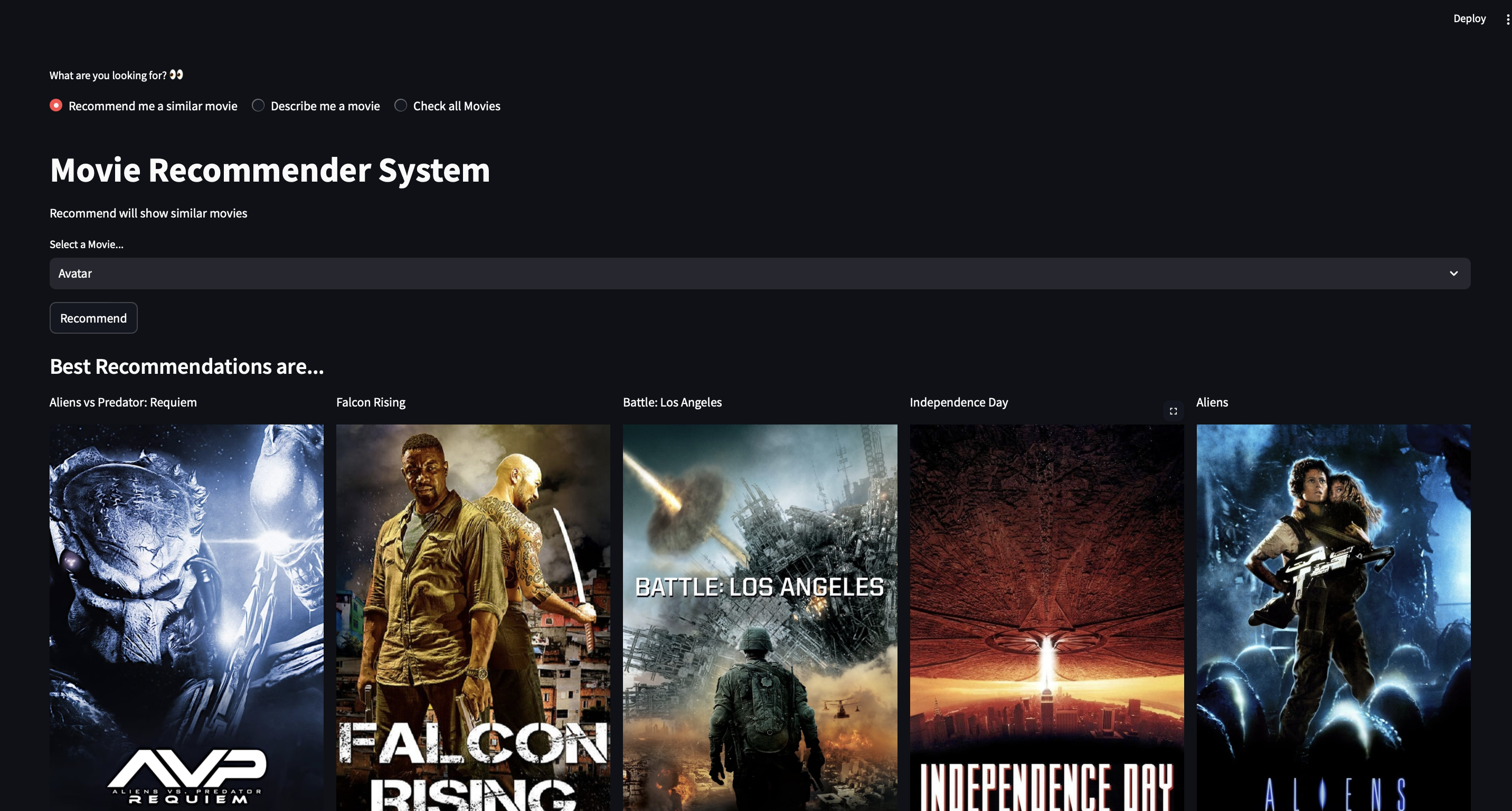 Movie Recommendation System